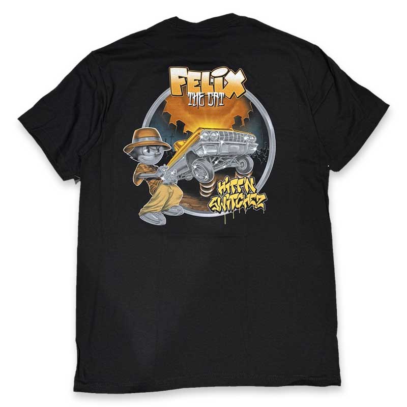FELIX THE CAT フィリックス・ザ・キャット -HITTIN' SWITCH- BLACK Tシャツ