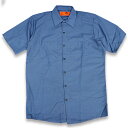RED KAP SHORT SLEEVE SHIRTS 半袖ワークシャツ SP24PB POSTMAN BLUE