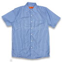 RED KAP SHORT SLEEVE SHIRTS 半袖ワークシャツ SP20BW GM BLUE/WHITE