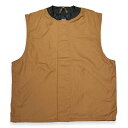 RED KAP レッドキャップ VD22 BLENDED DUCK INSULATED VEST ダック ワーク ベスト BROWN