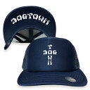 DOGTOWN hbO^E CROSS LETTER FLIP UP MESH CAP bVLbv NAVY