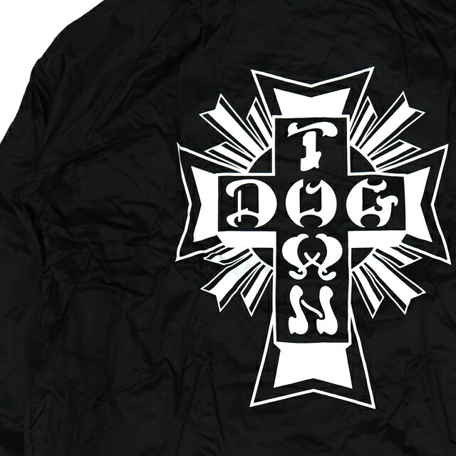 DOG TOWN ドッグタウン -CROSS LOGO- COACH JACKET コーチジャケット BLACK