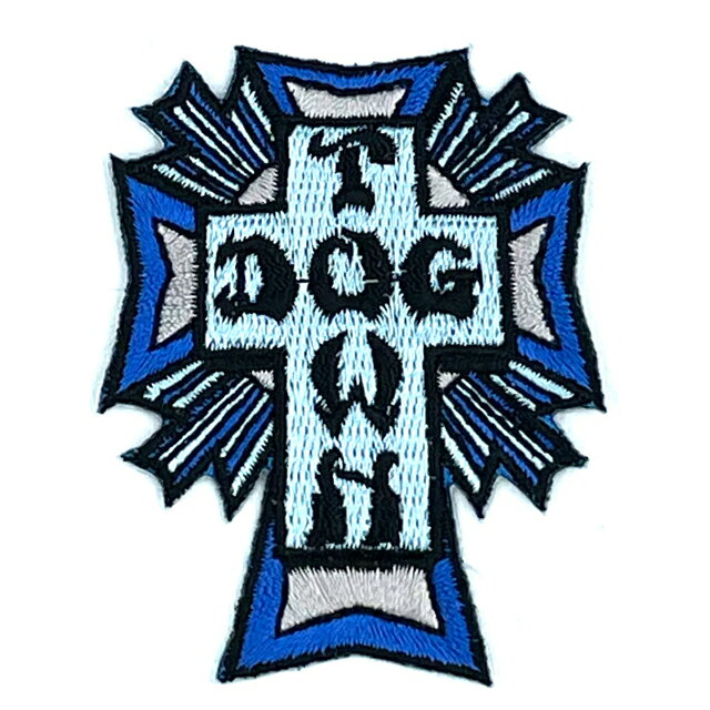 DOG TOWN ドッグタウン CROSS LOGO COLOR PATCH パッチ BLUE