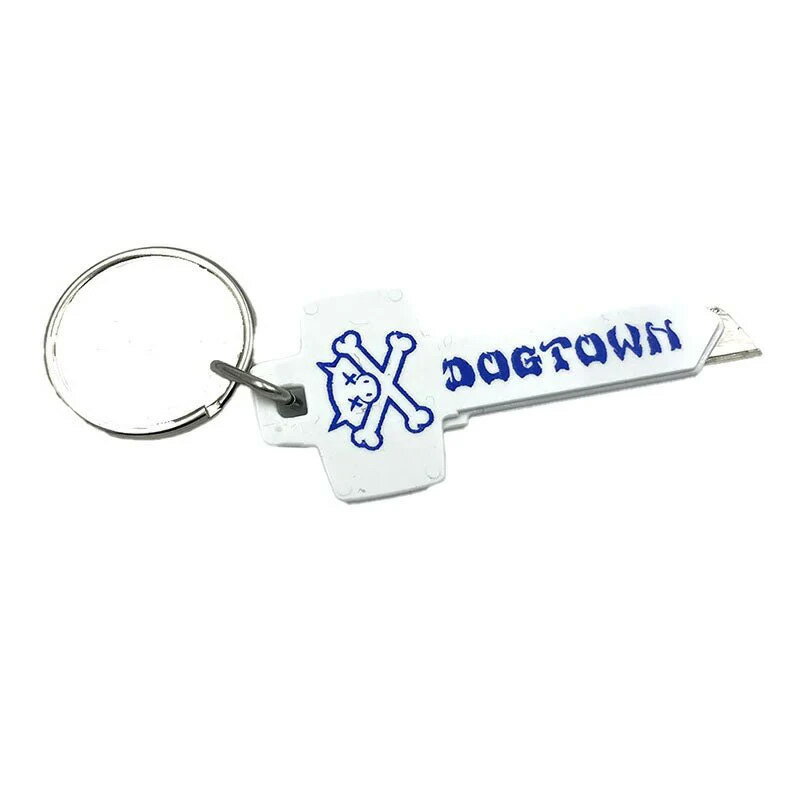 DOG TOWN ドッグタウン PIG & BONES UTILITY KEYCHAIN キーチェーン テープカッター WHITE/BLUE
