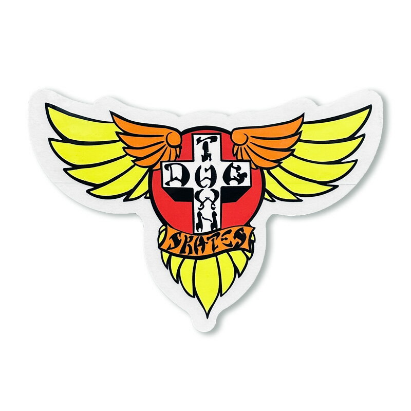 Rakuten - DOG TOWN ドッグタウン WINGED LOGO STICKER-M- COLOR*YELLOW