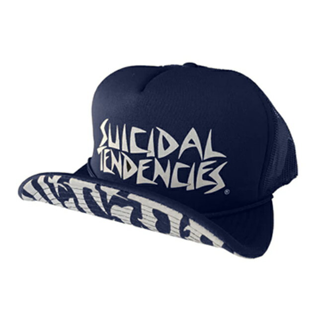 SUICIDAL TENDENCIES スイサイダルテンデンシーズ NEW SUICIDAL BRIM CAP メッシュキャップ NAVY