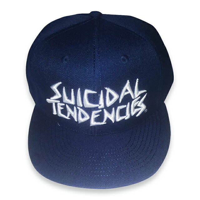 SUICIDAL TENDENCIES スイサイダルテンデンシーズ FULL EMBROIDERED CUSTOM BASE BALL CAP キャップ NAVY/WHITE