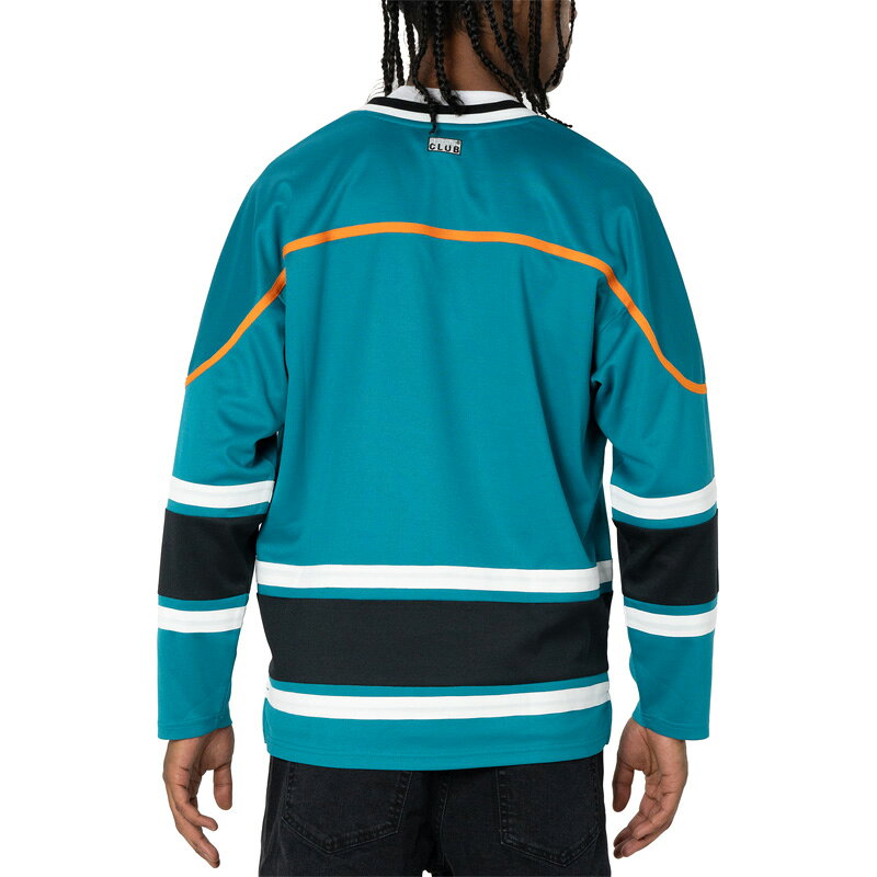 KUSTOMSTYLE SO-CALのPRO CLUB プロクラブ #45PC0201 -HEAVYWEIGHT HOCKEY JERSEY- ホッケージャージー Color: TURQUOISE｜アングル2