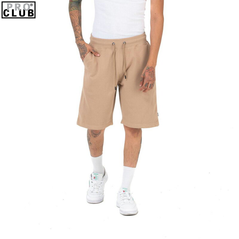 Rakuten - PRO CLUB プロクラブ #197 FRENCH TERRY SHORTS ショーツ Color: KHAKI