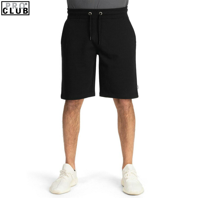 Rakuten - PRO CLUB プロクラブ #197 FRENCH TERRY SHORTS ショーツ Color: BLACK