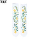 SSC - SURF SKATE CAMP サーフスケートキャンプ ROSE SOCKS ソックス Color: WHITE(4)