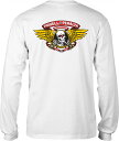 POWELL PERALTA pEGy^ WINGED RIPPER LONG SLEVE TVc WHITE