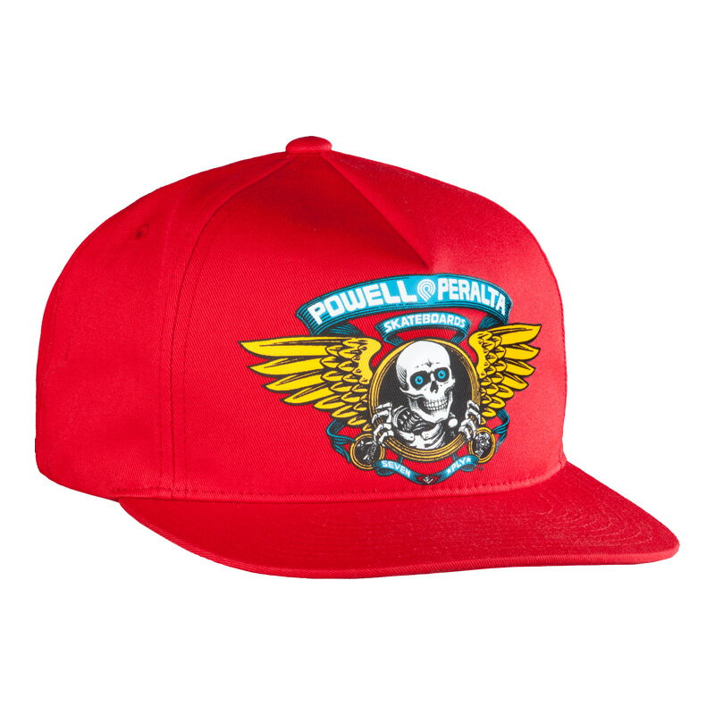 乐天商城 - POWELL PERALTA パウエルペラルタ WINGED RIPPER SNAPBACK CAP スナップバックキャップ RED