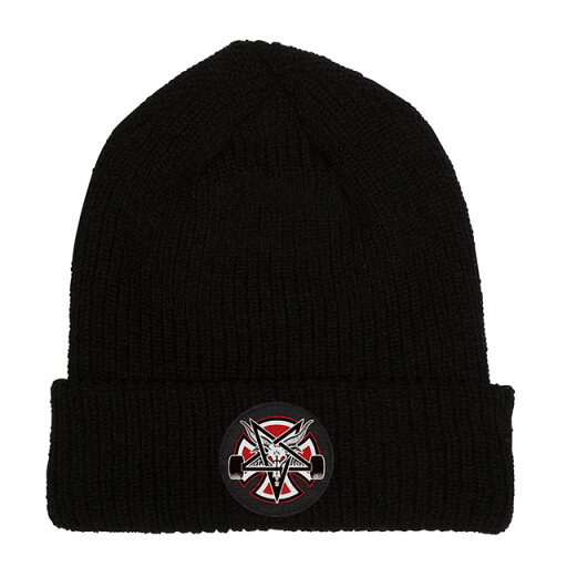 INDEPENDENT インディペンデント x THRASHER スラッシャー コラボ PENTAGRAM CROSS LONG SHOREMAN BEANIE ビーニー BLACK INDEPENDENT インディペンデント x THRASHER スラッシャー コラボ PENTAGRAM CROSS LONG SHOREMAN BEANIE ビーニー BLACK