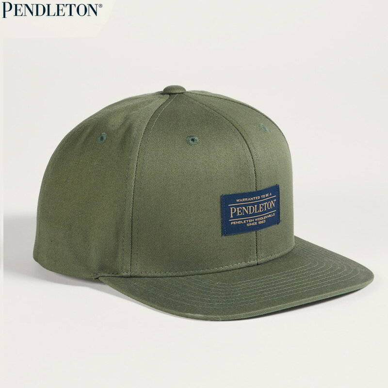 Rakuten - PENDLETON ペンドルトン -LOGO FLAT BRIM HAT- キャップ COLOR: ARMY GREEN
