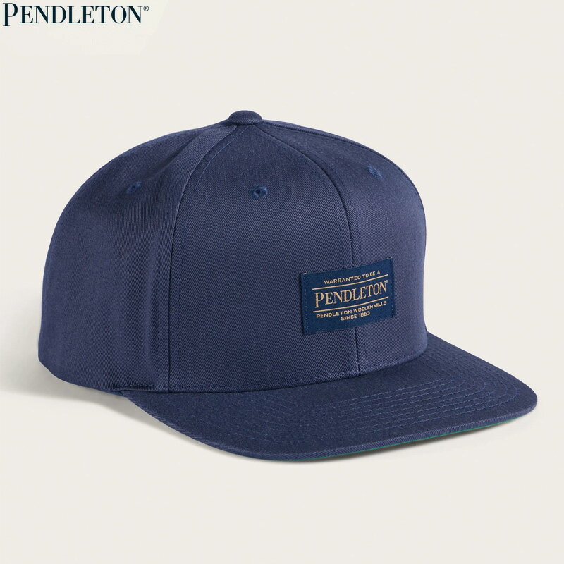 乐天商城 - PENDLETON ペンドルトン -LOGO FLAT BRIM HAT- キャップ COLOR: NAVY