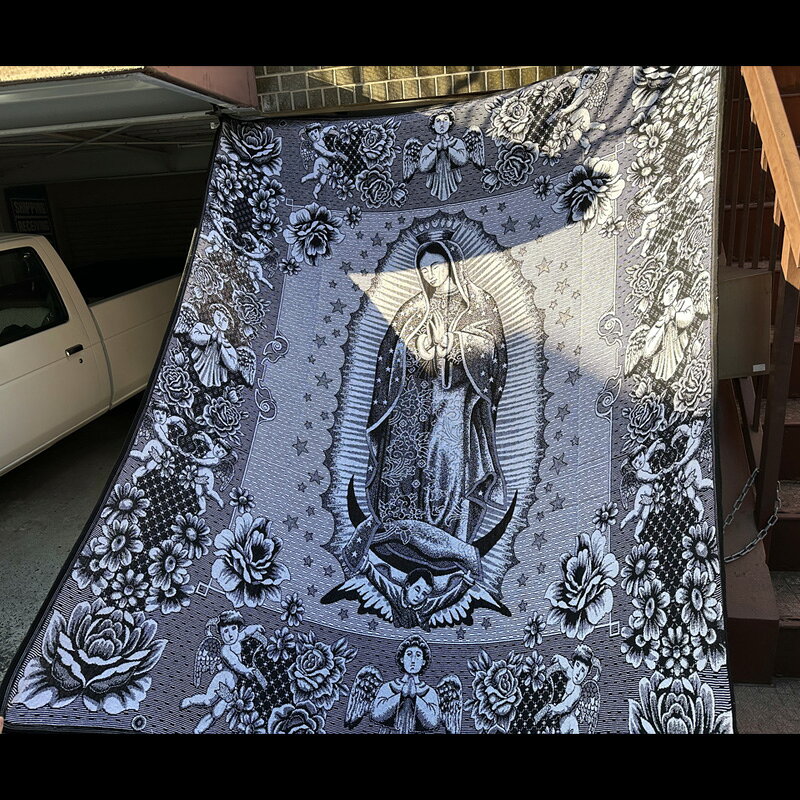 Rakuten - GUADALUPE BLANKET -1(BLACK) 231(CM)x206(CM) 特大サイズ
