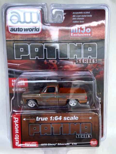 AW9 AUTO WORLD 1/64SCALE Mijo Exclusive Patina Series 1978 Chevy Silverado C10 1 of 4,800