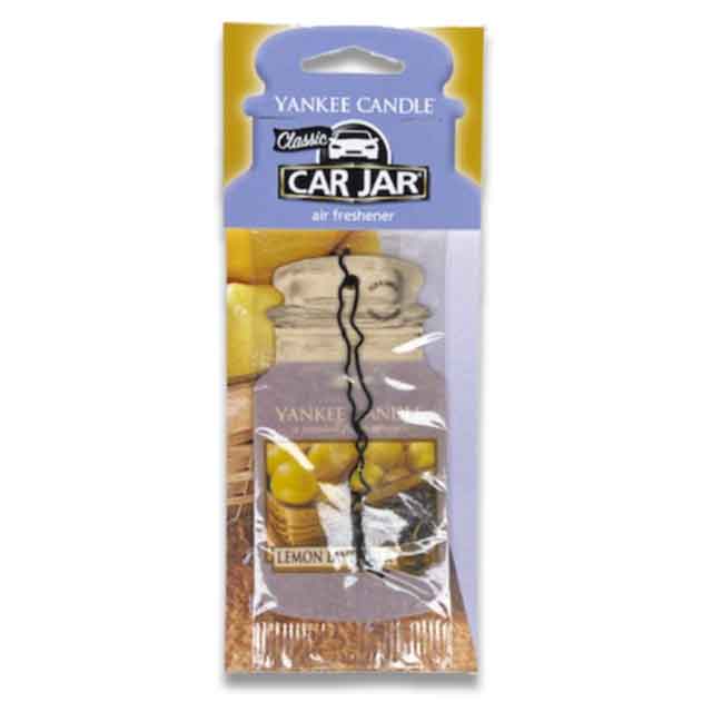 YANKEE CANDLE CAR JAR AIRFRESHNER -ペーパ-エアフレッシュナー- LEMON LAVENDER