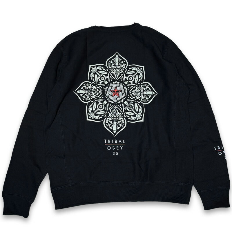 Rakuten - TRIBAL STREETWEARxOBEY トライバル ストリートウェア CREW SWEAT クルースウェット BLACK