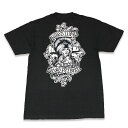 楽天KUSTOMSTYLE SO-CALTWO FELONS SKATE SHOP x HARD LUCK COLLABORATION BLACK Tシャツ