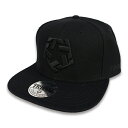 TRIBAL STREETWEAR T-STAR SNAPBACK CAP スナップバックキャップ BLACK/BLACK