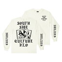 PINCHE LOCO ORIGINAL ピンチェロコオリジナル - SOUTH SIDE CULTURE LONG SLEVE 長袖Tシャツ WHITE