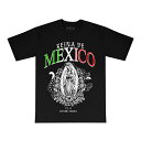 PINCHE LOCO ORIGINAL ピンチェロコオリジナル - REINA DE MÉXICO Tシャツ BLACK