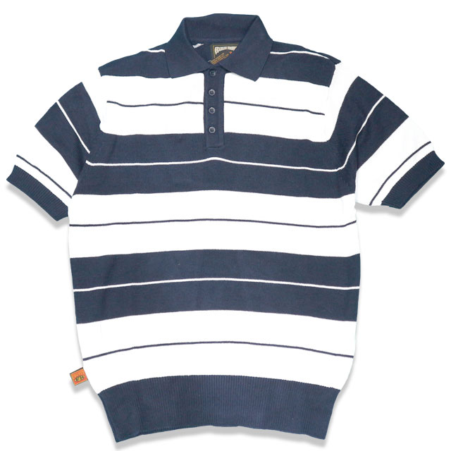 FB COUNTY CHARLIE BROWN エフビーカウンティ チャーリーブラウン 1103 SHORT SLEVE WHITE/NAVY