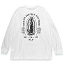 PINCHE LOCO ORIGINAL s`FRIWi - GUADALUPE LONG SLEVE TVc WHITE