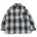 FB COUNTY エフビーカウンティ CHECKER FLANNEL LONG SLEVE SHIRTS BLACK/GREY