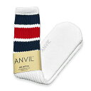 ANVIL TUBE SOCKS `[u\bNX jZbNX AN600 NAVY/RED