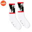 SOCCOxMIKE VALLELY "Lightning Bolt Socks V2" CREW SOCKS(スネ丈） ソッコー ソックスxマイク・バレリー WHITE