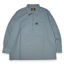 FB COUNTY エフビーカウンティ HALF ZIP L/S SHIRTS 長袖 ハーフジップシャツ GREY