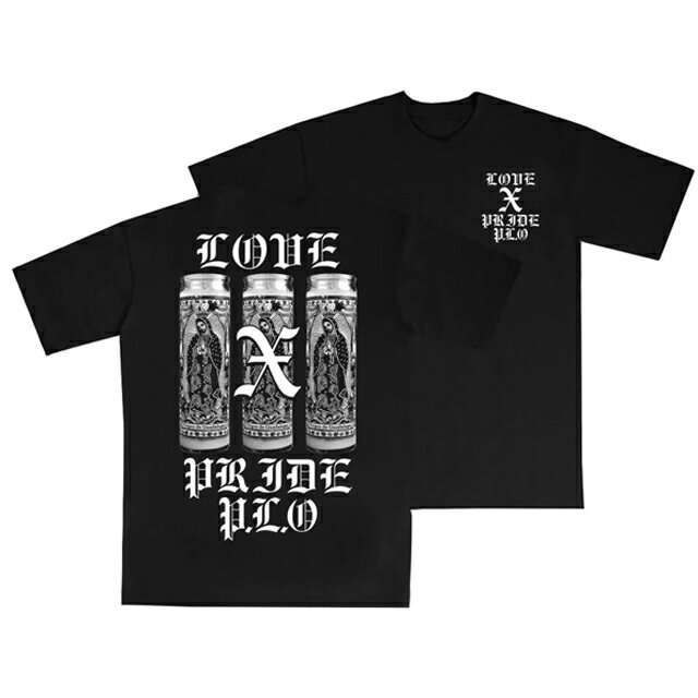 PINCHE LOCO ORIGINAL ピンチェロコオリジナル - LOVE X PRIDE Tシャツ BLACK