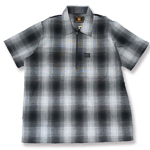 FB COUNTY エフビーカウンティ ZIP CHECKER FLANNEL SHORT SLEE