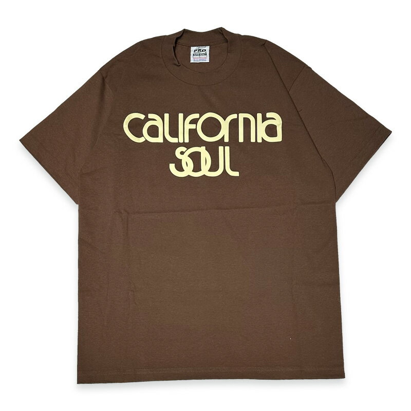 CALIFORNIA SOUL "CALIFORNIA SOUL" BROWN Tシャツ
