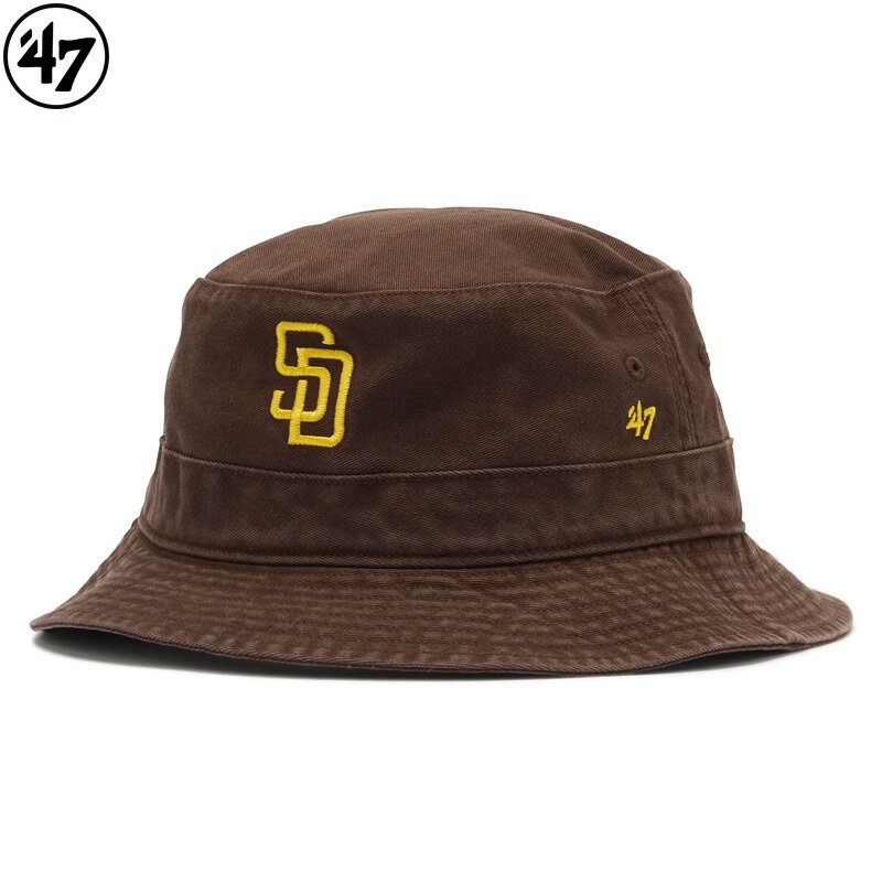 Rakuten - 47 BRAND フォーティーセブン -47 BUCKET- SAN DIEGO PADRES 15149524 サンディエゴ パドレス バケットハット COLOR-BROWN