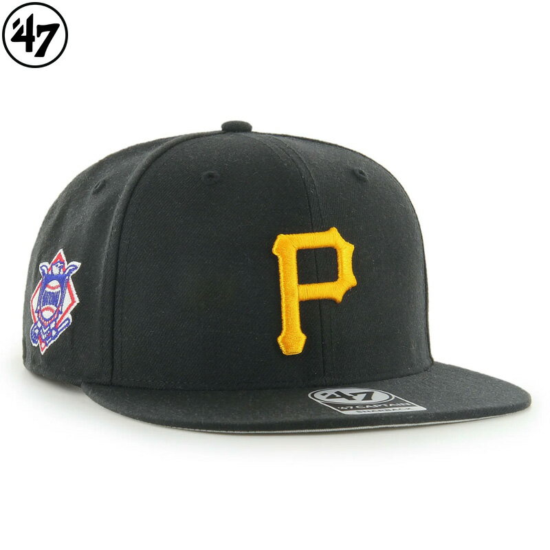 47 BRAND フォーティーセブン -47 CAPTAIN SURESHOT- PITTSBURGH PIRATES 14751128 ピッツバーグ パイレーツ SNAPBACK CAP COLOR-BLACK