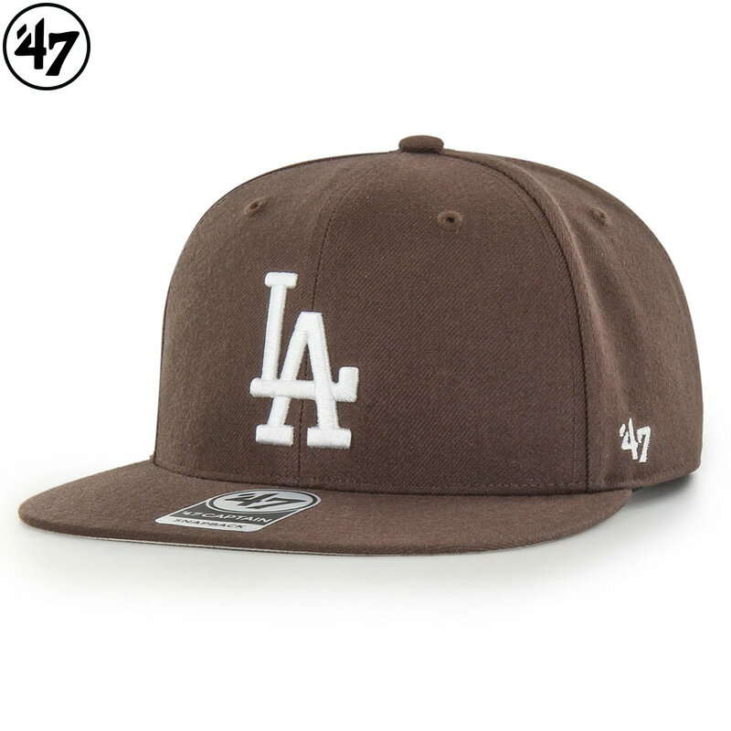 Rakuten - 47 BRAND フォーティーセブン -47 CAPTAIN NO SHOT- LOS ANGELES DODGERS 14751246 ロサンゼルス ドジャース SNAPBACK CAP COLOR-BROWN