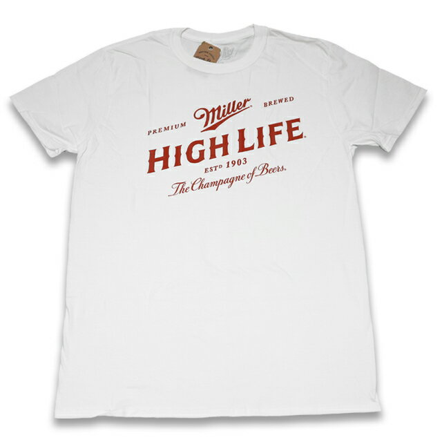 MILLER HIGH LIFE BEER S/S T-SHIRTS Tシャツ WHITE