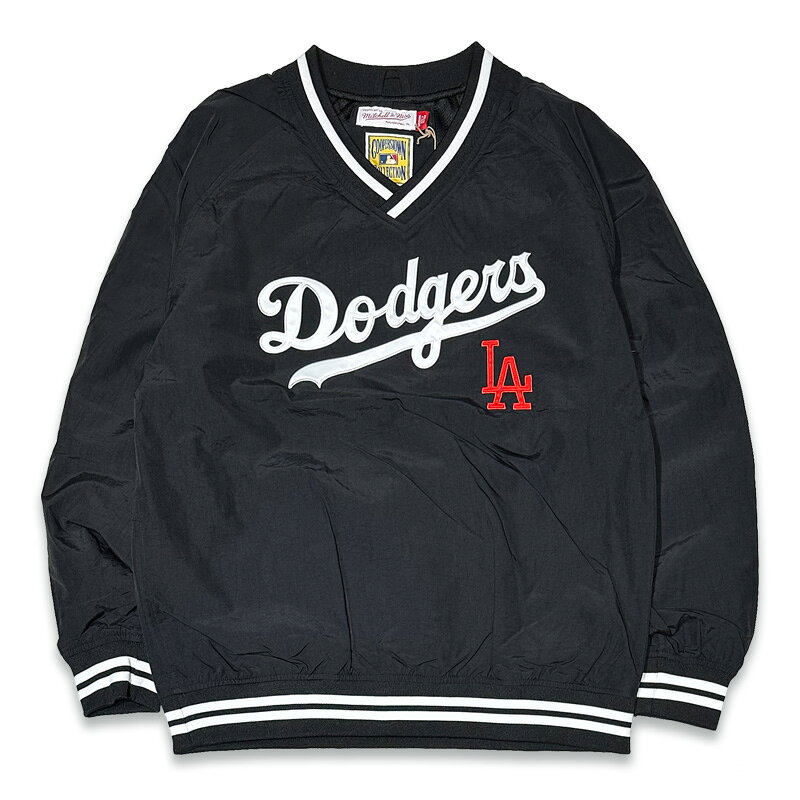 Rakuten - MITCHELL & NESS ミッチェルアンドネス JK9272-LADBLCK -LOS ANGELES DODGERS NYLON PULLOVER JACKET- ロサンゼルス ドジャース COLOR*BLACK