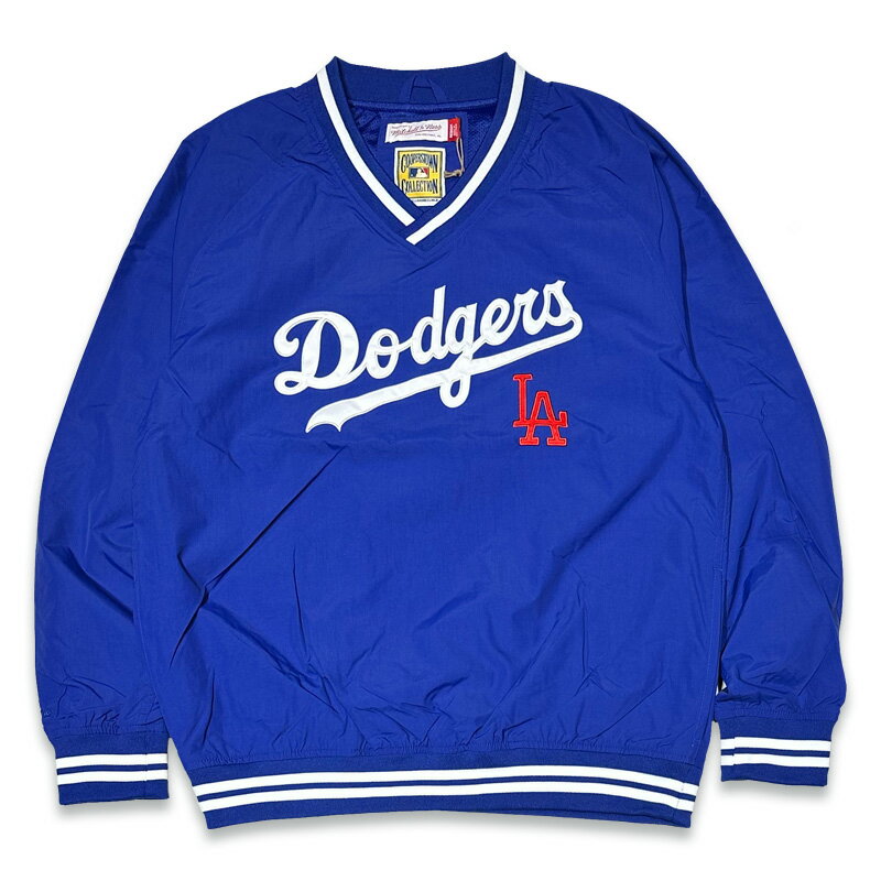 Rakuten - MITCHELL & NESS ミッチェルアンドネス JK9272-LADRYWH -LOS ANGELES DODGERS NYLON PULLOVER JACKET- ロサンゼルス ドジャース COLOR*BLUE