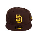 NEW ERA ニューエラ SAN DIEGO PADRES 9FIFTY SNAPBACK CAP スナップバックキャップ BROWN/GOLD サンディエゴ パドレス