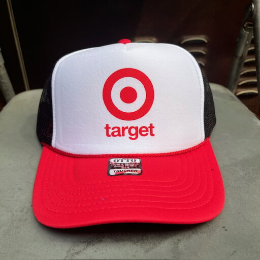 TRUCKERS MESHCAP -9- "TARGET" BLACK/WHITE/RED MESH CAP メッシュキャップ TRUCKERS MESHCAP -9- "TARGET" BLACK/WHITE/RED MESH CAP メッシュキャップ