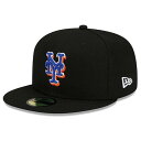 NEW ERA ニューエラ NEW YORK METS 59FIFTY FITTED CAP キャップ 固定サイズ BLACK/ROYAL BLUE/ORANG...