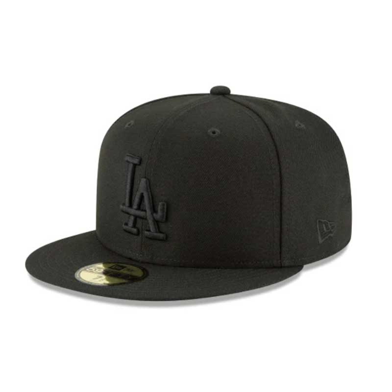 NEW ERA �˥塼���� LOS ANGELES DODGERS 59FIFTY FIFTTED CAP ����å� ���ꥵ���� BLACK/BLACK LA ...