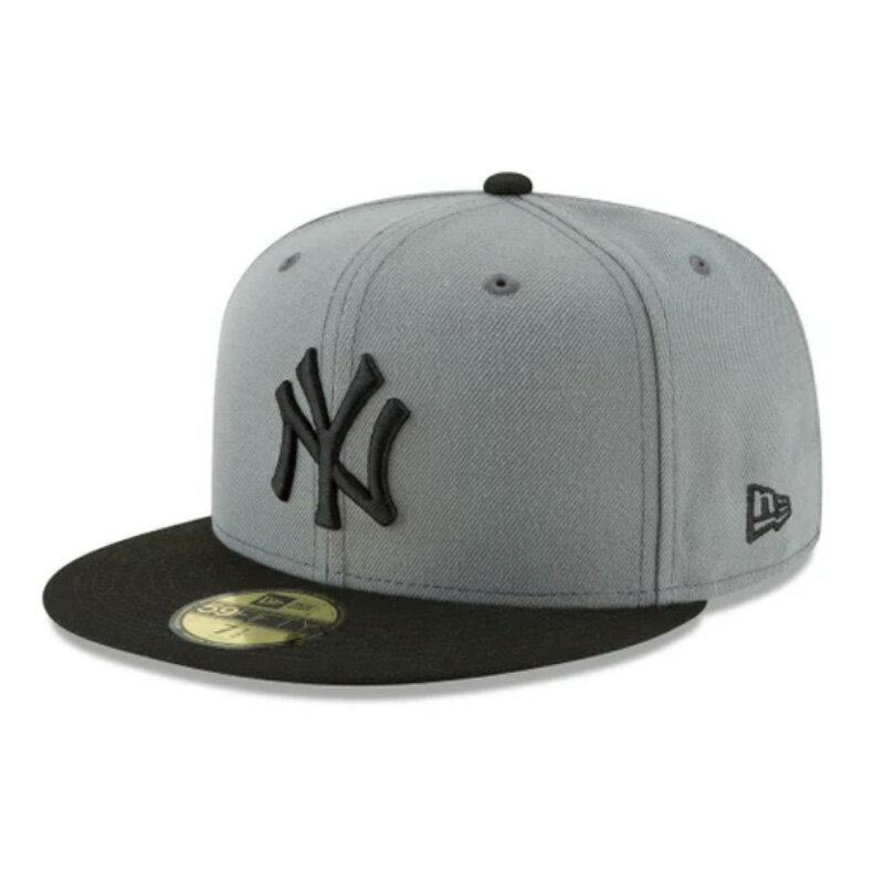 NEW ERA �˥塼���� NEW YORK YANKEES 59FIFTY FIFTTED CAP ����å� ���ꥵ���� GREY/BLACK �˥塼�衼����...