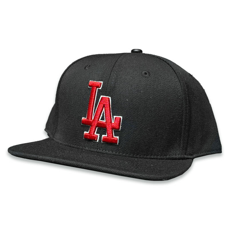 乐天商城 - PRO STANDARD #733377 LOS ANGELES DODGERS LA LOGO SNAPBACK CAP ロサンゼルスドジャース COLOR*BLACK/RED