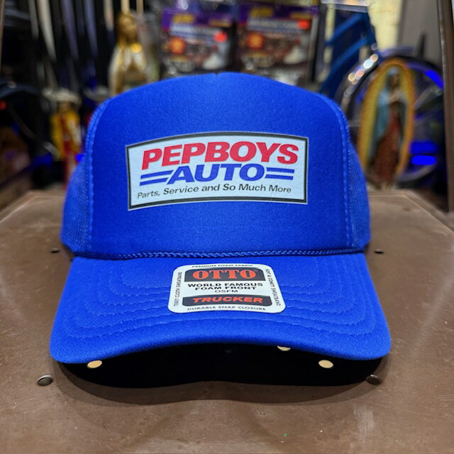 TRUCKERS MESHCAP -133- -PEP BOYS- ROYAL BLUE MESH CAP メッシュキャップ